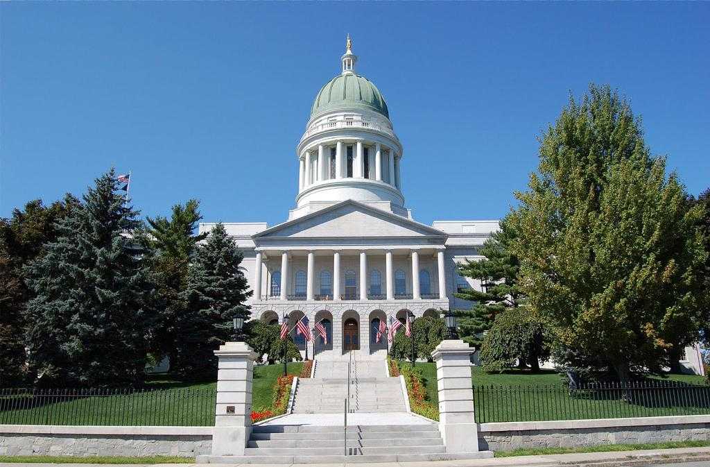 Photo of Maine State House building in Augusta - a breastfeeding friendly place