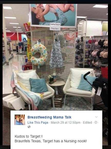 Target Hosts Breastfeeding Nook