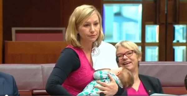 Senator Breastfeeds as She Talks to Parliament