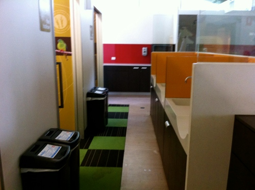 Photo of Melbourne Zoo parents room near lakeside bistro.
