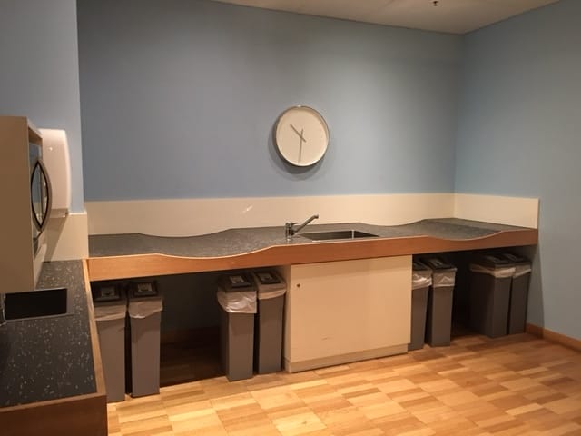 Photo of parents room sink and changing table in National Gallery of Victoria in melbourne 