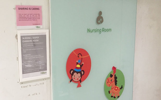 hillion breastfeeding room pic1 singapore