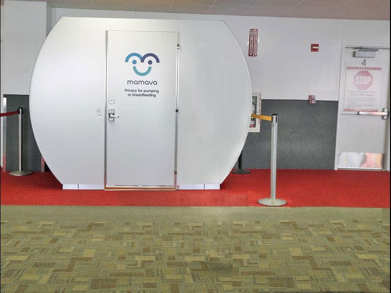 Photo of lactation pod at Bob Hope Airport.