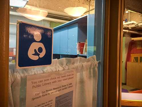cincinnati childrens museum breastfeeding nursing mothers lactation room indoor view