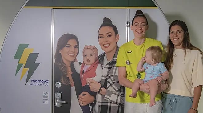 climate pledge arena breanna stewart stewie mamava pod