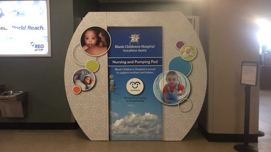 Photo of des moines international airport nursing pod pic2.