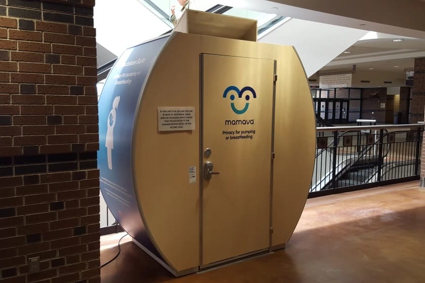 fargodome breastfeeding mamava suite pic1 north dakota