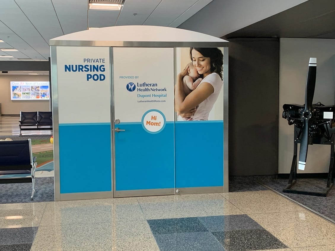 fort wayne international airport lactation pod pic1