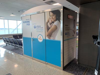 fort wayne international airport lactation pod pic2