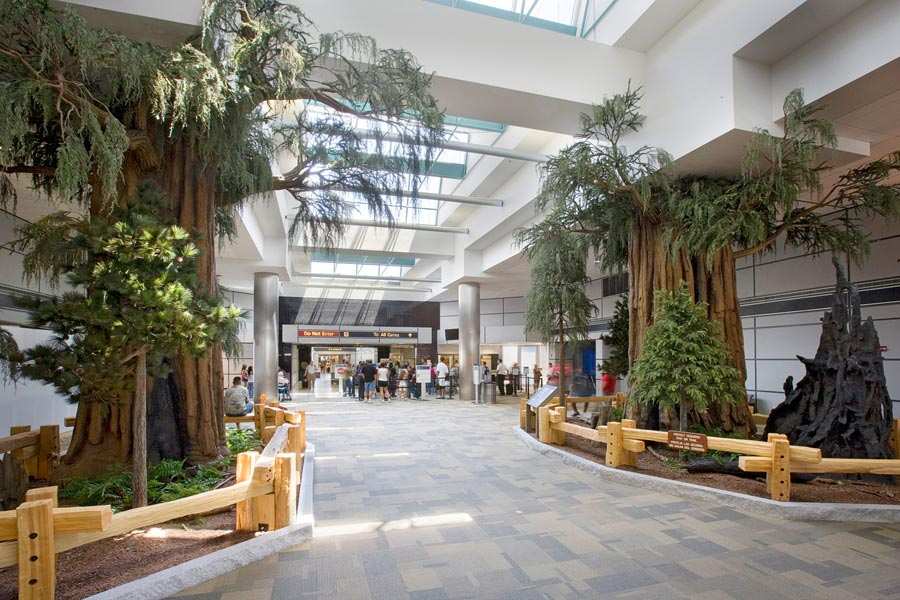 fresno yosemite international airport interior view