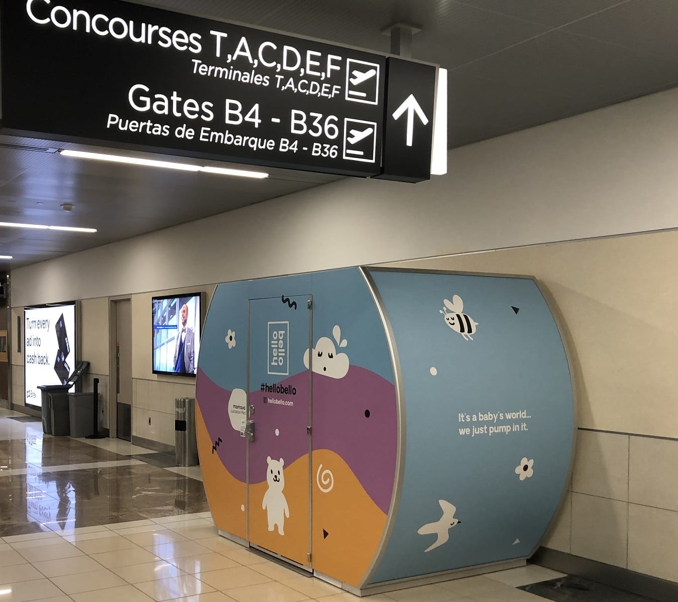 hartsfield jackson airport lactation pod gate b5