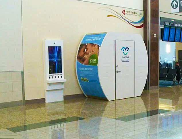 hartsfield jackson atlanta international airport breastfeeding nursing mothers lactation pod