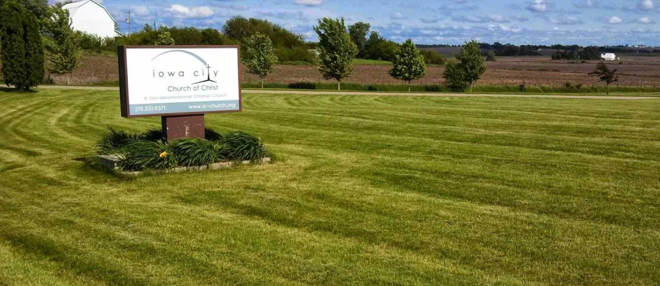 iowa city church of christ signpost breastfeeding nursing mothers area