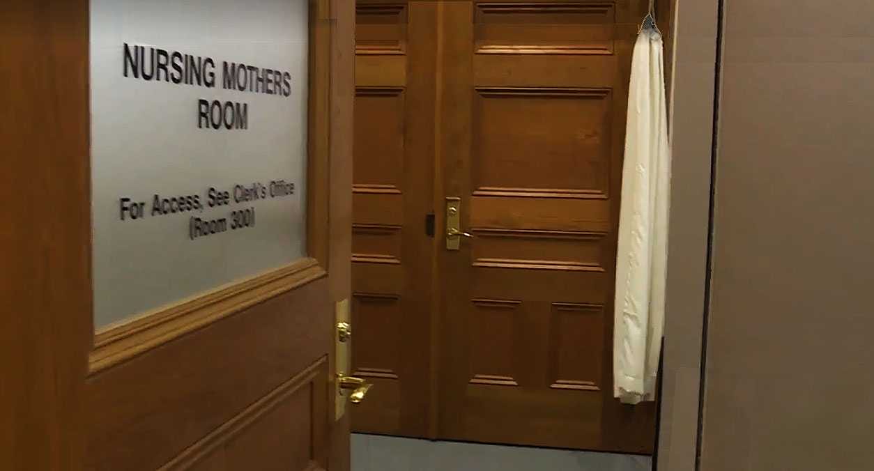 Photo of Maine state house nursing mothers room entrance