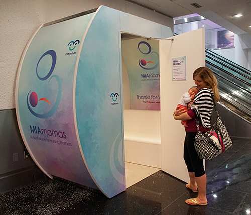 miami international airport breastfeeding nursing mothers lactation pods