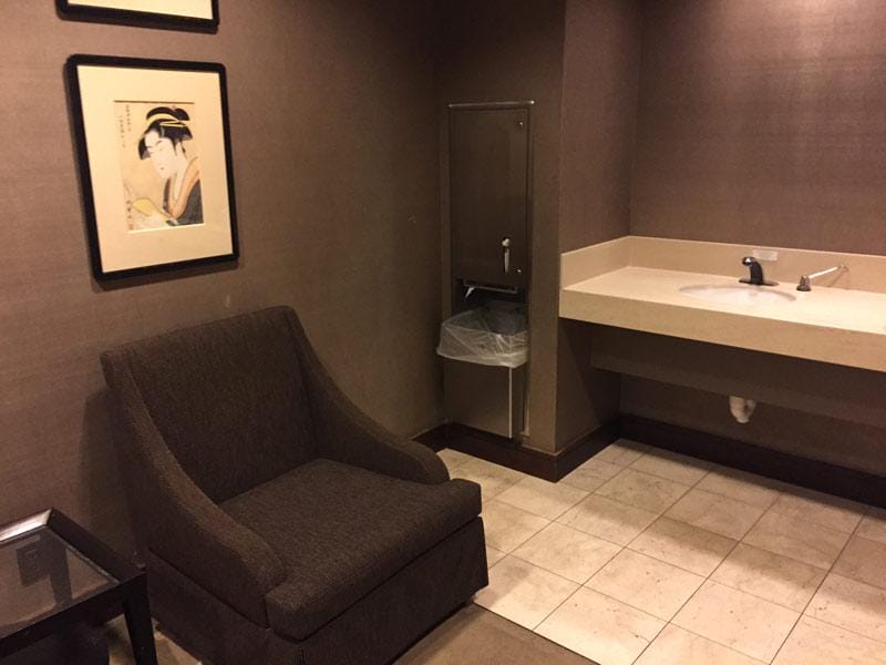 Example of a breastfeeding room (nursing room) at Westfield Montgomery Mall