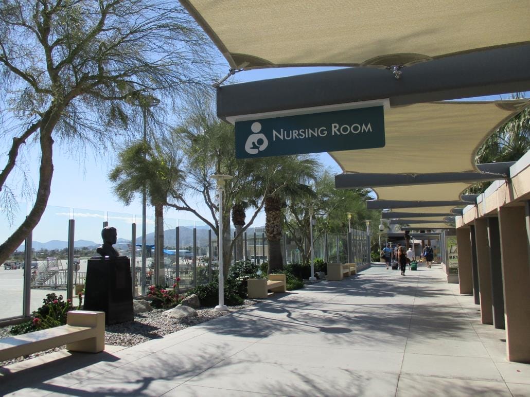 palm springs international airport lactation room