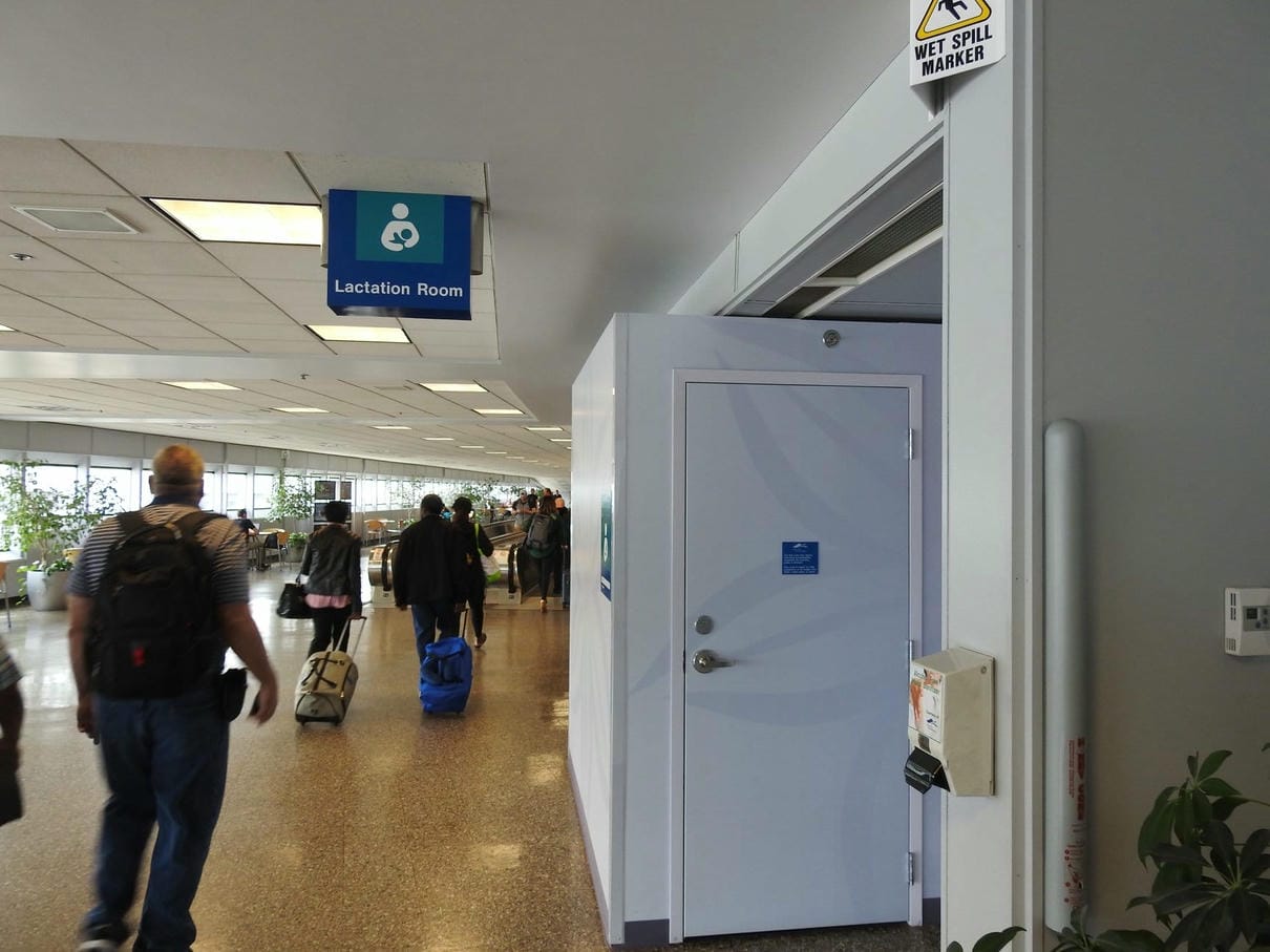 salt lake city international airport lactation room entrance