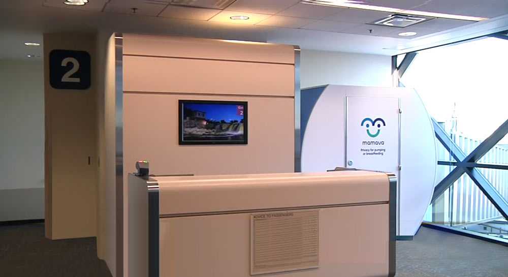 Photo of Sioux Falls Regional Airport lactation room and nursing pod
